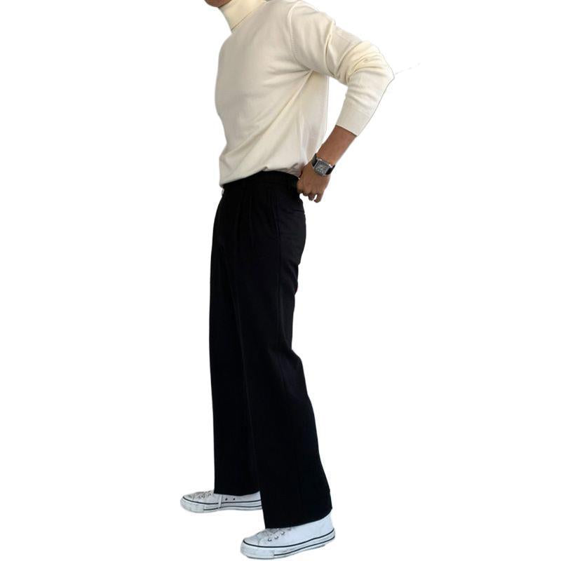 Men's Basic Sweater Bottom Sweater Knitted Sweater