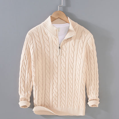Men's autumn and winter new men's warm thick needle turtleneck sweater