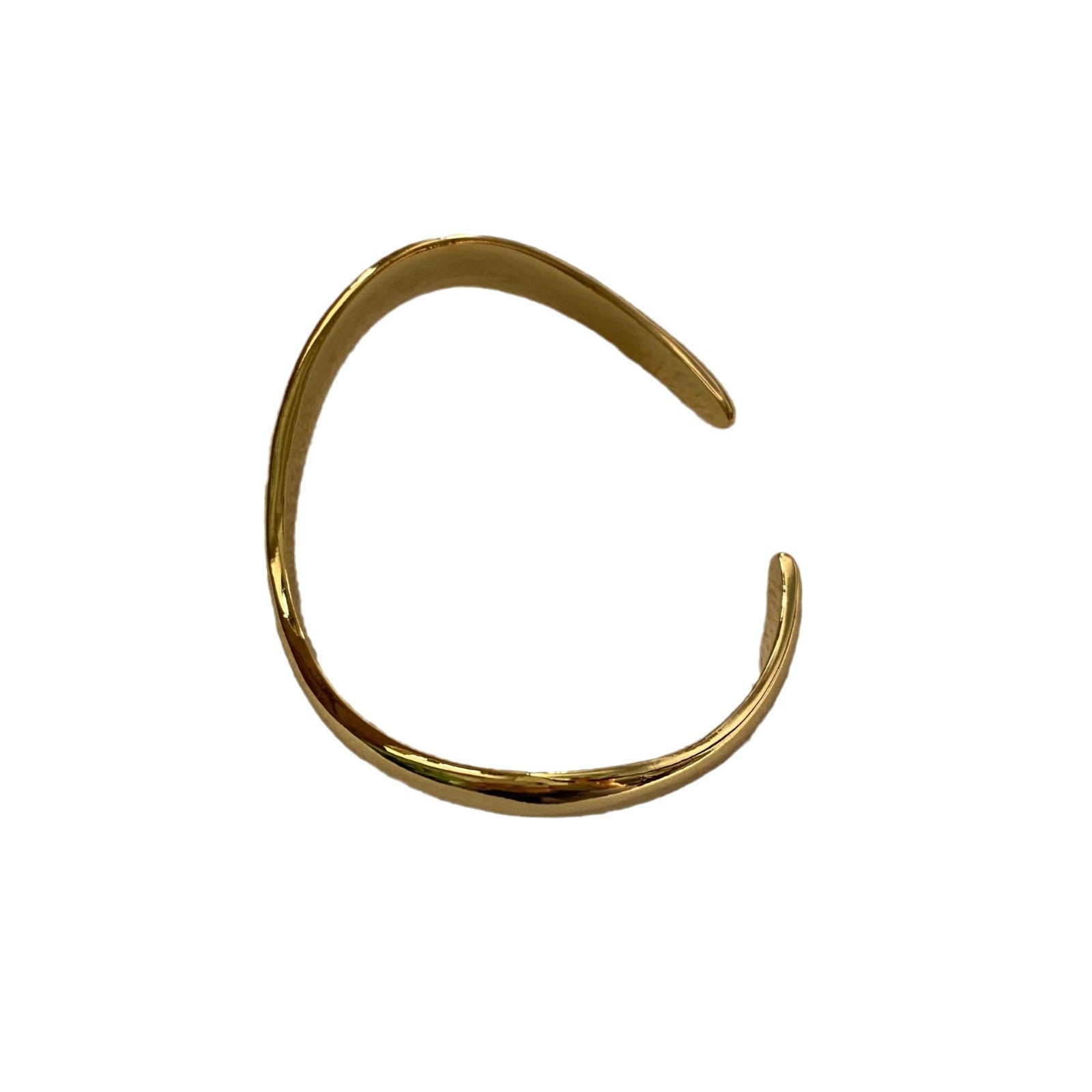 Retro copper gold simple niche irregular personality opening bracelet women's fashion temperament design bracelet jewelry