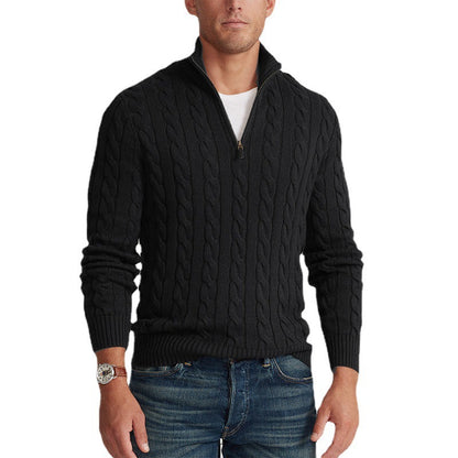 Men's autumn and winter new men's warm thick needle turtleneck sweater