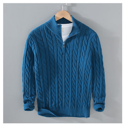 Men's autumn and winter new men's warm thick needle turtleneck sweater