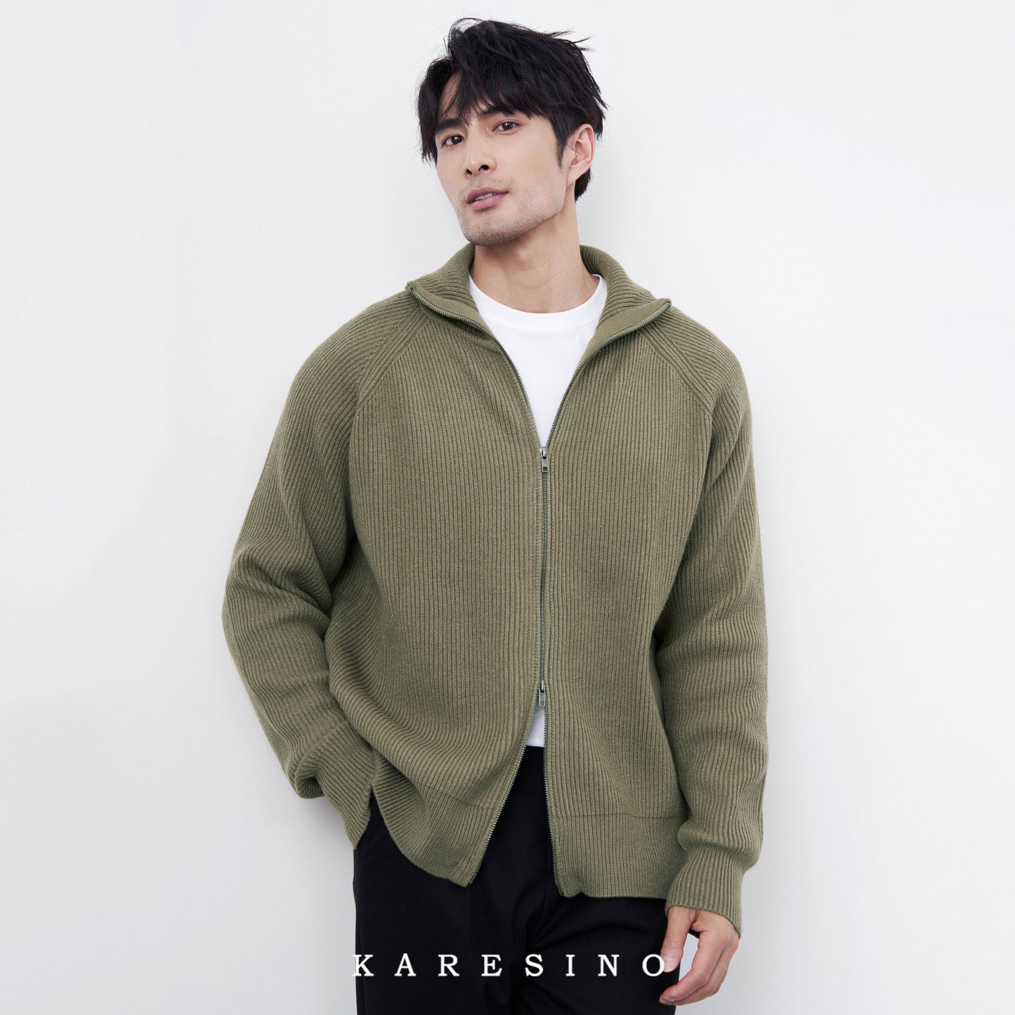 Pallaband™️ double-ended zip-up sporty cardigan