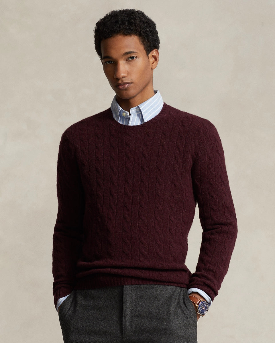 Men's autumn and winter new men's warm thick needle turtleneck sweater