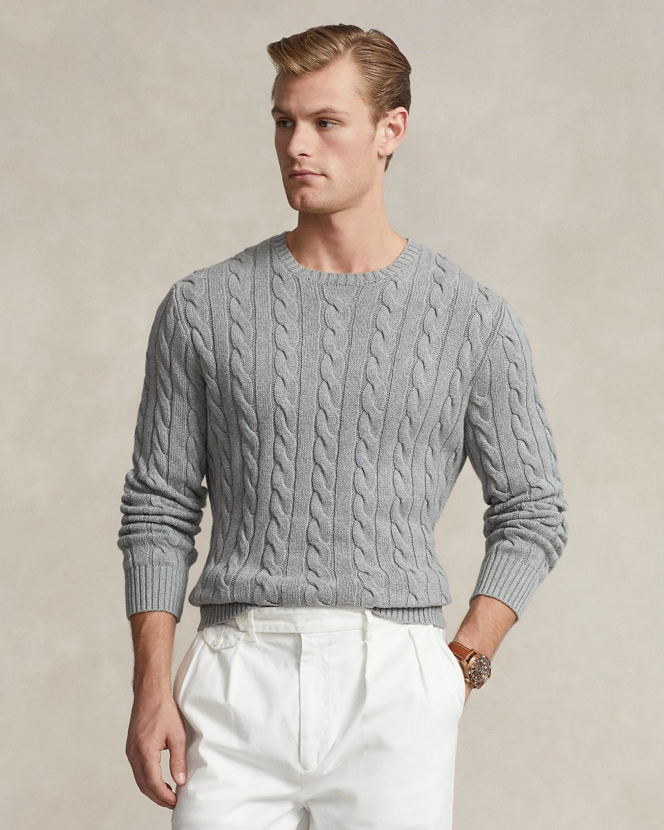 Men's autumn and winter new men's warm thick needle turtleneck sweater