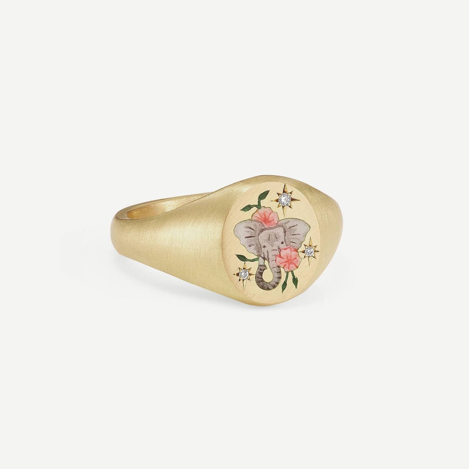 18K gold color fashion popular Valentine's Day love ocean zirconium painted ring