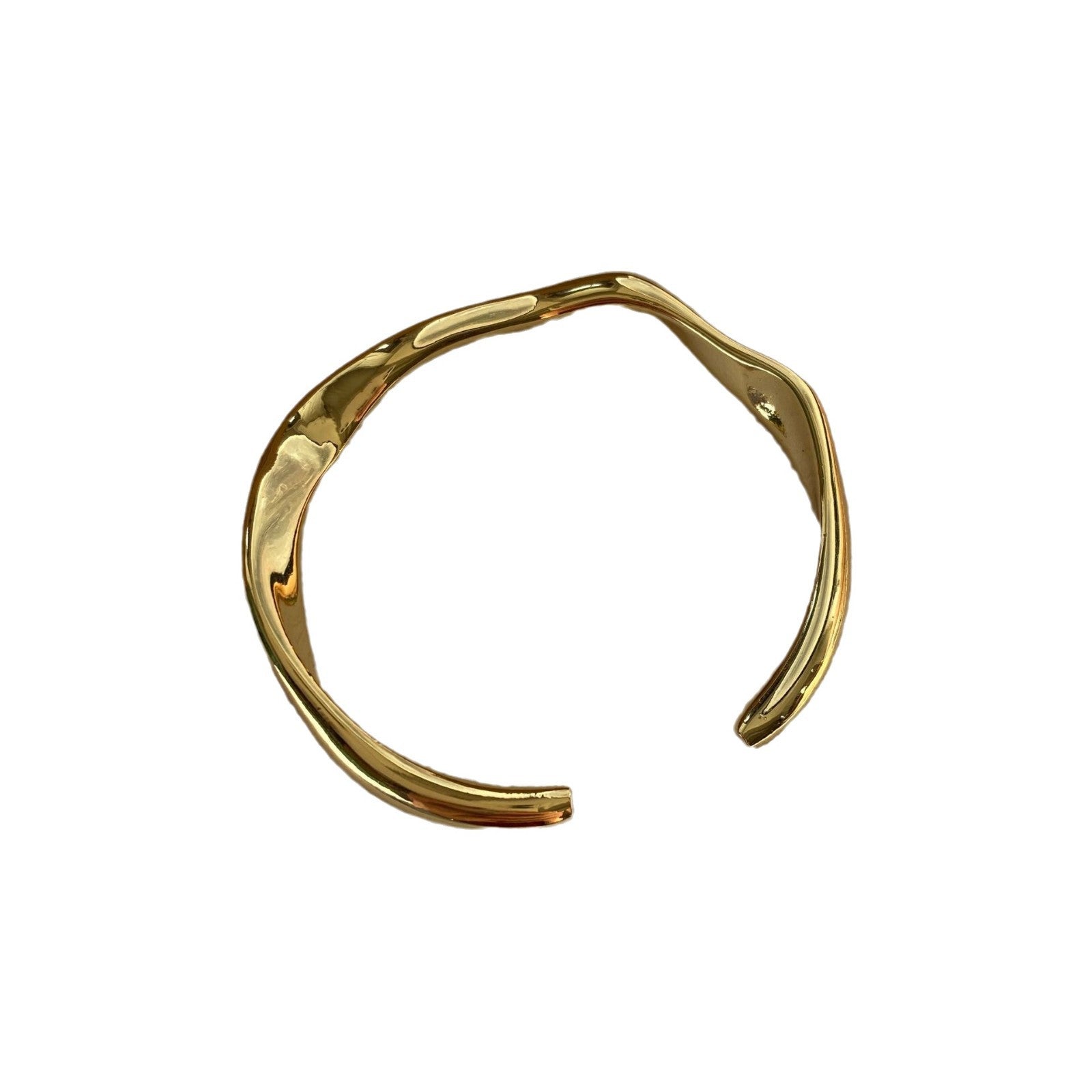 Niche simple high-end design unique bracelet mirror distortion creative new versatile temperament non-collision bracelet