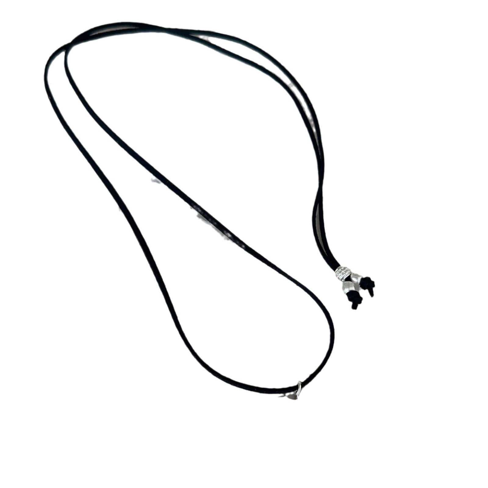 Niche personality dark wind spice girl love wax rope necklace retro old simple variety of wearing adjustable neck strap