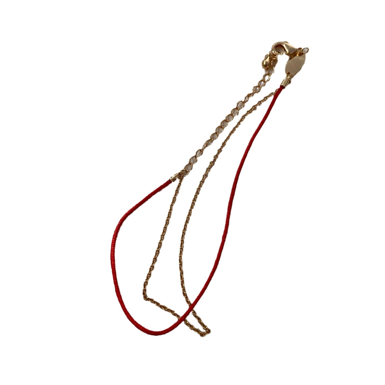 New jewelry New Year's metal copper red series bracelet extension chain design niche versatile red rope bracelet women