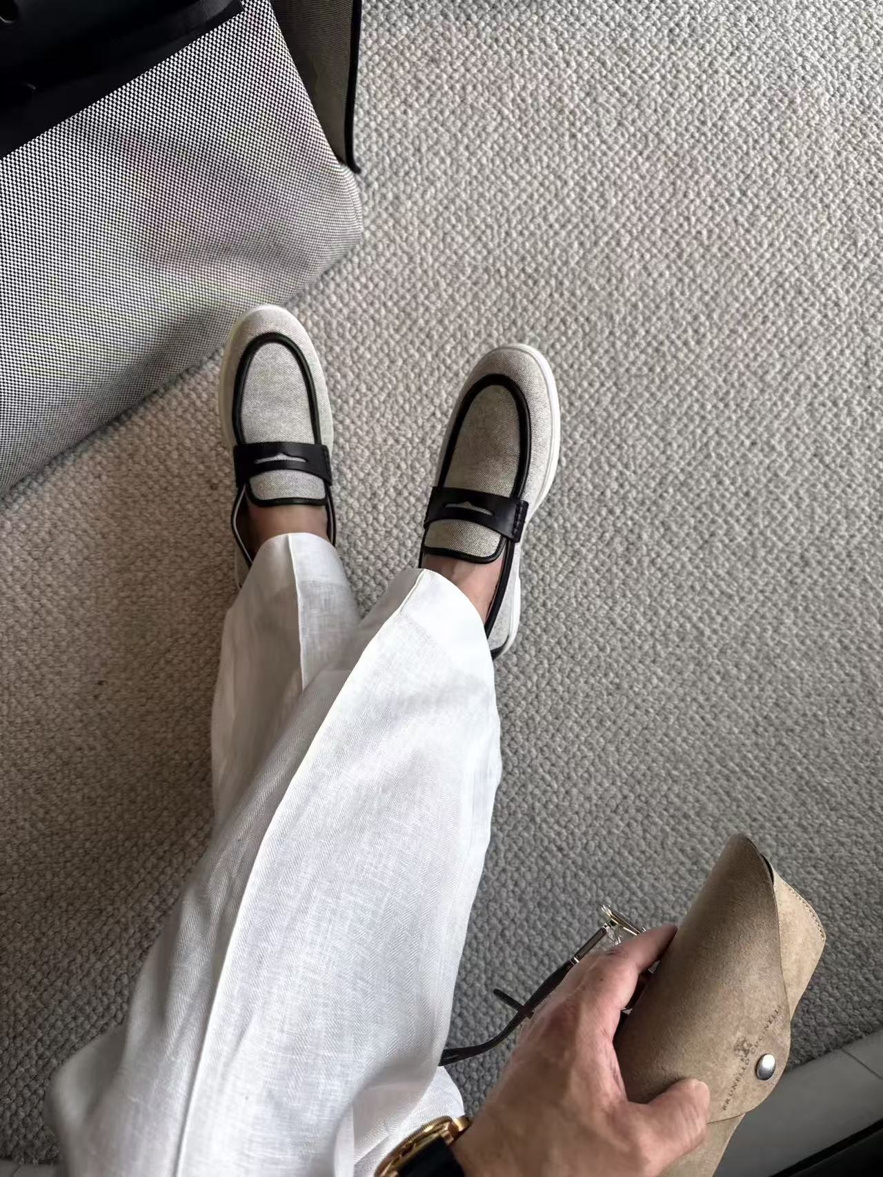 Linen + Old Money Style Wide Collar Coat